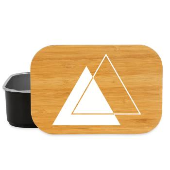 Geometrisches Traiangles-Design - Lunch Box - Schwarz - Vorne