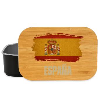 Drapeau grunge de l’Espagne, fierté espagnole - Boîte à goûter - noir - Devant