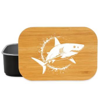 Shark Predator Ocean Predator - Lunch Box - black - Front