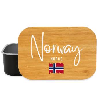 Stolzer Norweger, geboren in Norwegen - Lunch Box - Schwarz - Vorne