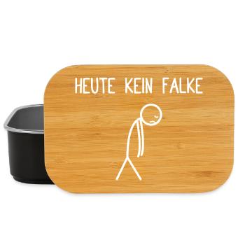Heute kein Falke Falknerei Falkner - Lunch Box - Schwarz - Vorne