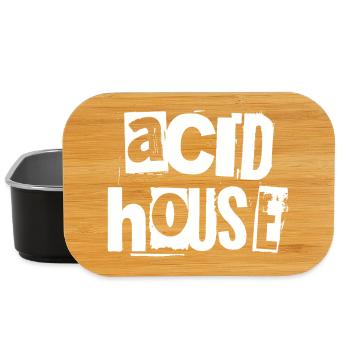Acid House Grunge Typographie Tee - Boîte à goûter - noir - Devant