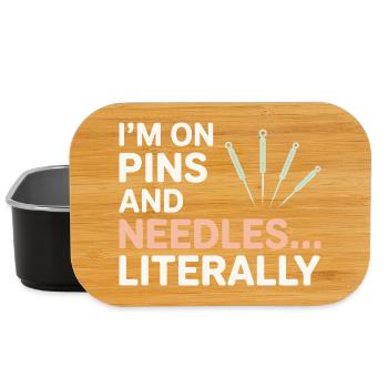 I'm On Pins And Needles Acupuncturist Professional - Lunch Box - black - Front