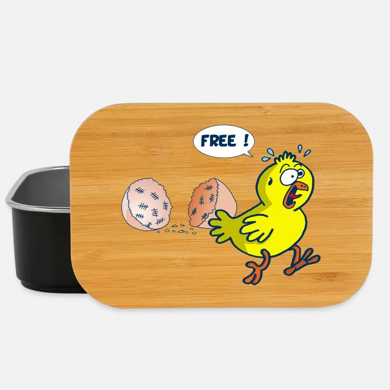 La libération du poussin - Boîte à goûter - noir