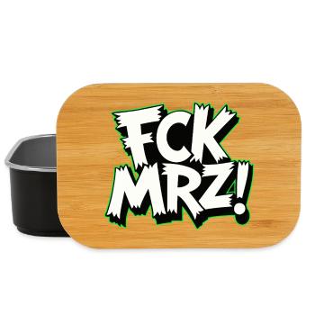 FCK MRZ Politischer Protest Slogan - Lunch Box - Schwarz - Vorne