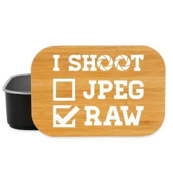 I Shoot – Photographe photo - Boîte à goûter - noir - Devant