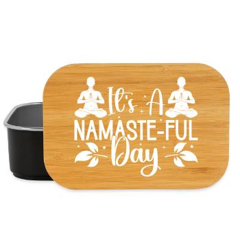 Pilates Enthusiasts It ́s A Namaste-ful Day Pilates - Lunch Box - black - Front