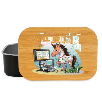 Digital Graffiti Pony - Lunch Box - black - Front