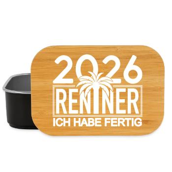 2026 Renner Palmendesign - Lunch Box - Schwarz - Vorne