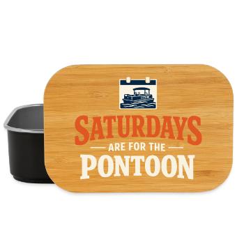 Flotte de pontons Équipage de pontons Bateau ponton - Boîte à goûter - noir - Devant
