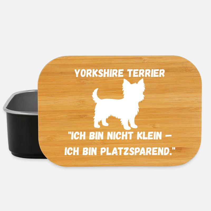 Yorkie weiß - Lunch Box - Schwarz