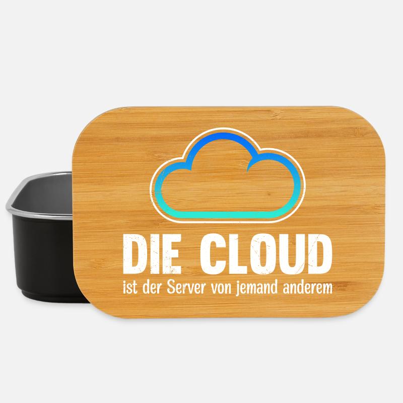 Coder DIE CLOUD IST DER SERVER VON JEMANDE ANDREN - Lunch Box - Schwarz