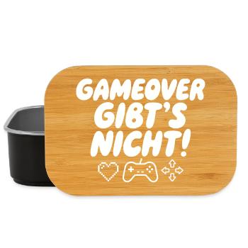 Game Over Gibt's Nicht - Lunch Box - Schwarz - Vorne