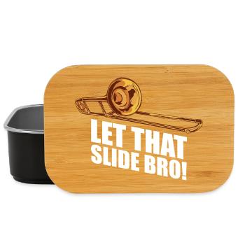 Let that slide Posaune Posaunenspieler Posaunist - Lunch Box - Schwarz - Vorne
