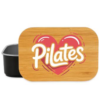 Conception de cœurs en Pilates - Boîte à goûter - noir - Devant