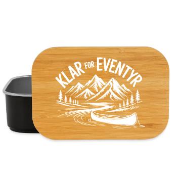 Ready for Adventure: Mountains and Kayaking - Lunch Box - black - Front