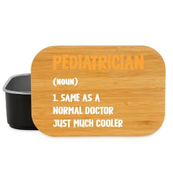 Pediatrician with extra style - Lunch Box - black - Front