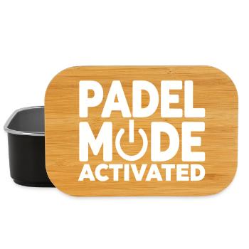 Padel Fashion Activated Power Button Sport Style - Lunch Box - black - Front