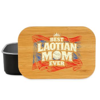 Laos Laotische Wurzel Best Laotian Mom Ever - Lunch Box - Schwarz - Vorne