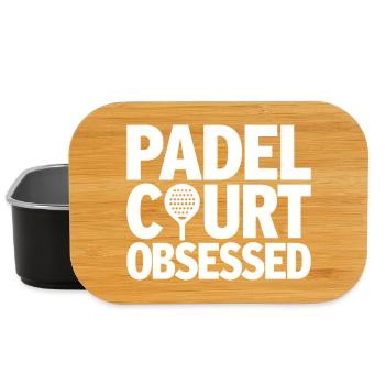 Padel Court Obsessed Leidenschaft für Sportler - Lunch Box - Schwarz - Vorne