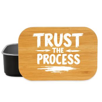 Trust the Process Lettering with Arrows Graphic - Lunch Box - black - Front
