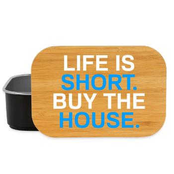 Life is short Funny Realtor Real Estate Agent - Lunch Box - black - Front