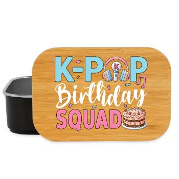 K-Pop Birthday Squad - Lunch Box - Schwarz - Vorne