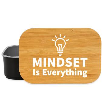 Mindset is everything Light bulb motivation success - Lunch Box - black - Front