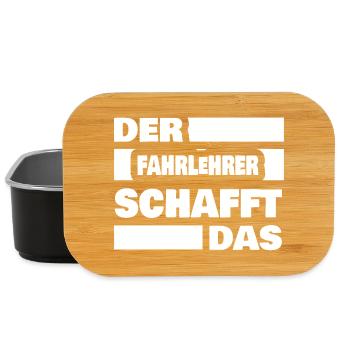 Beruf Fahrlehrer - Lunch Box - Schwarz - Vorne