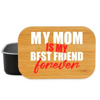 Mom Is My Best Friend Forever Shirt - Lunch Box - Schwarz - Vorne