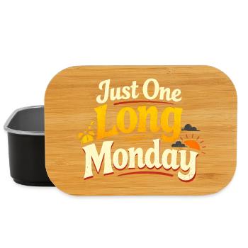 Sarcasm – Just a Long Monday – Funny Men - Lunch Box - black - Front