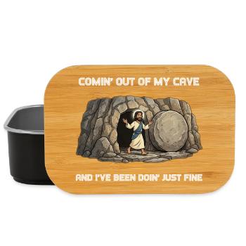 Resurrection from the Cave Saying - Lunch Box - black - Front