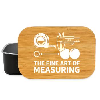 The Fine Art of Measuring Boule Petanque - Lunch Box - black - Front