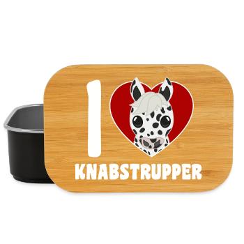 J’adore Knabstrupper - Boîte à goûter - noir - Devant
