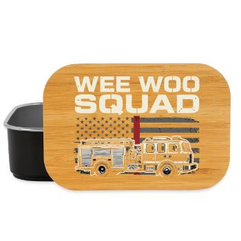 Conception du service de sauvetage de l’escouade Wee Woo - Boîte à goûter - noir - Devant