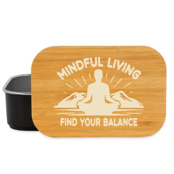 Yoga, Meditation, Mountains, Mindfulness, Tranquility - Lunch Box - black - Front