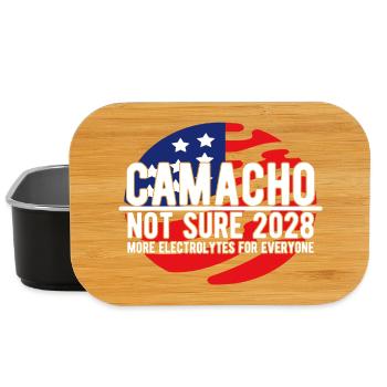 Camacho 2028 Emblem-Parodie Lustig, nicht sicher - Lunch Box - Schwarz - Vorne