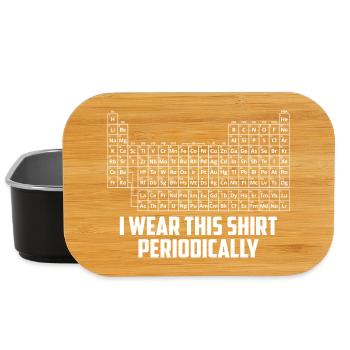 I Wear This Periodically Funny Science Pun - Lunch Box - black - Front
