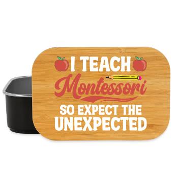 Montessori-Arbeiterbildungsmethode Montessori - Lunch Box - Schwarz - Vorne