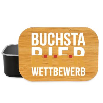 Bier Buchstabierwettbewerb Malle Party JGA Herren - Lunch Box - Schwarz - Vorne