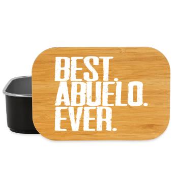 Best Abuelo Ever Grandpa Spanish Saying Retro Vintage - Lunch Box - black - Front