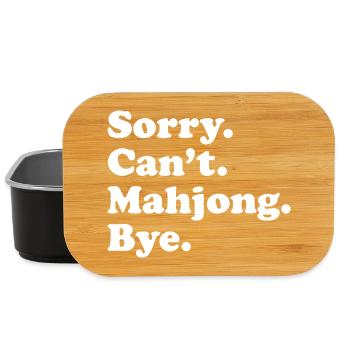 Pas de Mahjong Au revoir - Boîte à goûter - noir - Devant