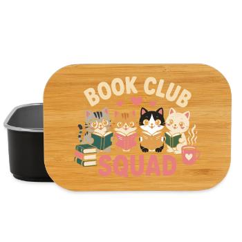 Escouade des chats du club de lecture - Boîte à goûter - noir - Devant