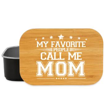 Meine Lieblingsleute nennen mich Mama lustige Mutter Geschenk - Lunch Box - Schwarz - Vorne