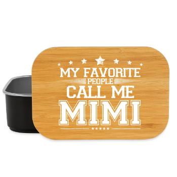 Meine Lieblingsleute nennen mich Mimi Großmutter-Geschenk - Lunch Box - Schwarz - Vorne