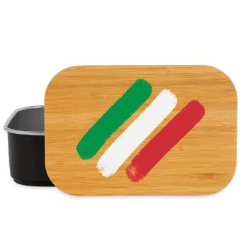 Italian Flag - Stripes - Lunch Box - black - Front
