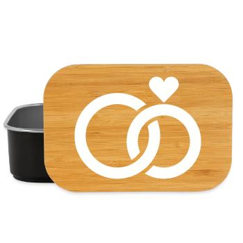 Wedding, Engagement, Wedding Celebration - Lunch Box - black - Front