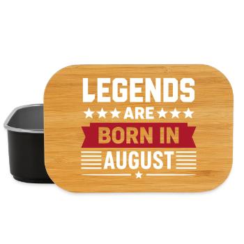 Legends Are Born In August - Lunch Box - Schwarz - Vorne