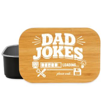 dad jokes loading please wait - Lunch Box - Schwarz - Vorne