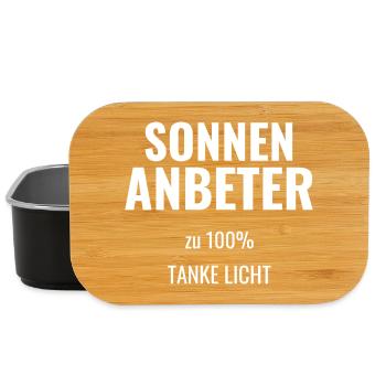 Sonnenanbeter zu 100% Tanke Licht - Lunch Box - Schwarz - Vorne
